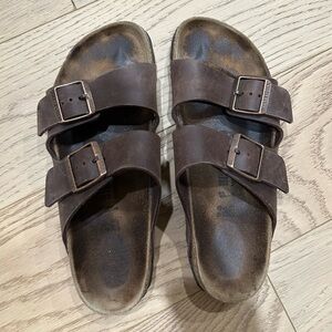 Birkenstock Arizona brown leather women’s 39 regular width